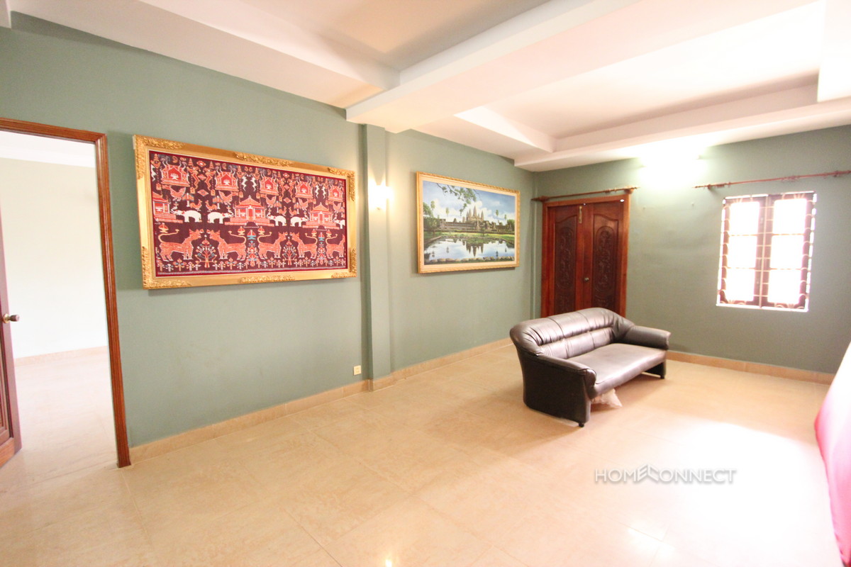 Large Terraced 2 Bedroom Apartment in BKK1 | Phnom Penh Real Estate