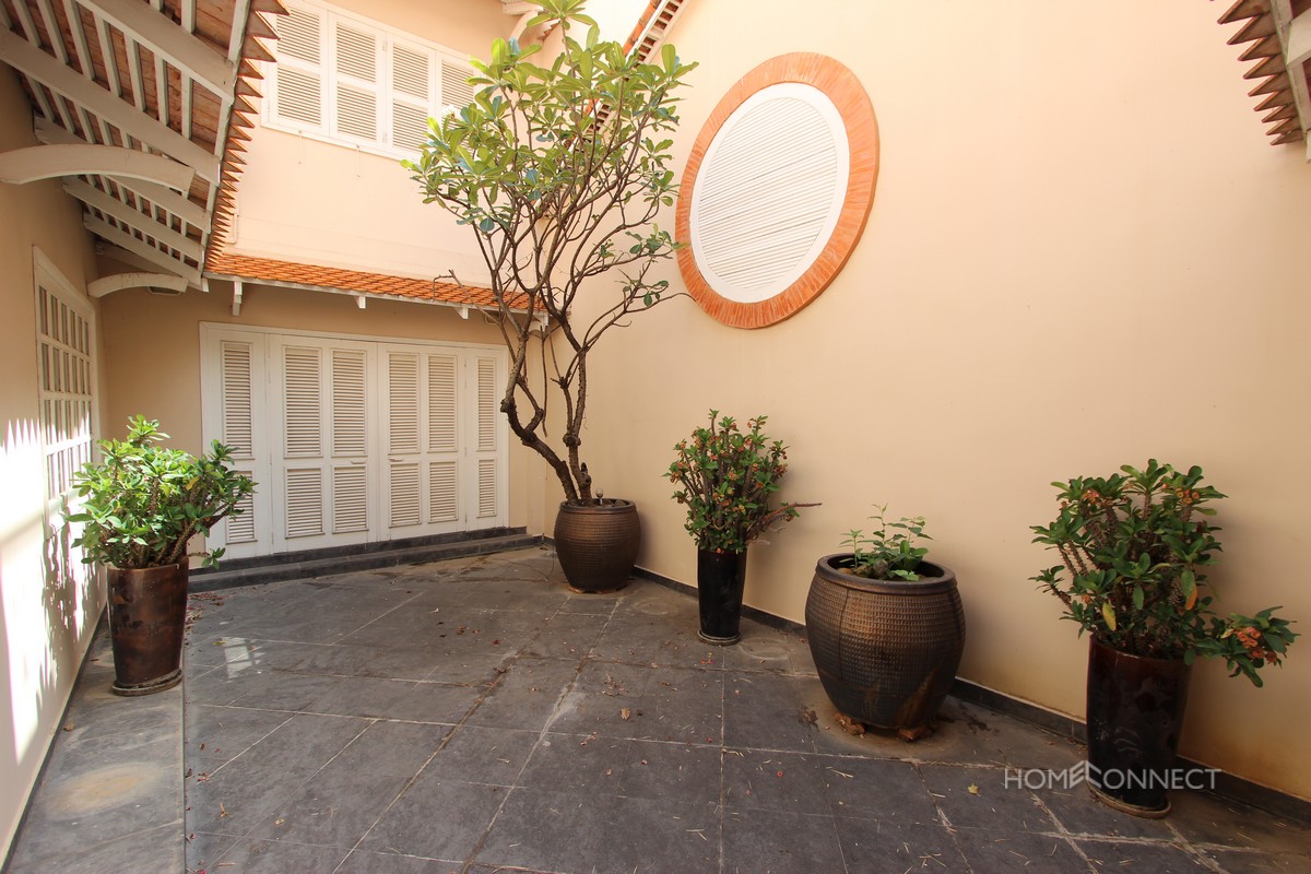 French Colonial 6 Bedroom Villa Near Royal Palace For Rent | Phnom Penh Real Estate