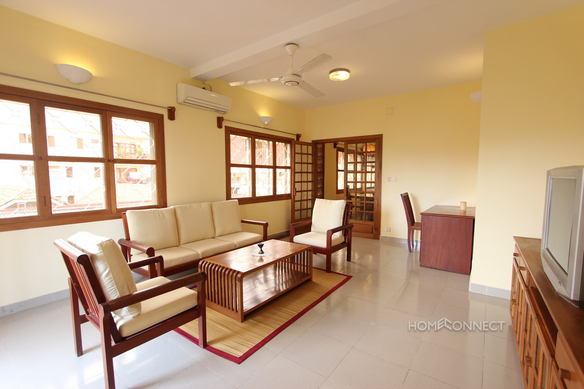 Comfortable 1 Bedroom 1 Bathroom Apartment for Rent in BKK1 | Phnom Penh Real Estate