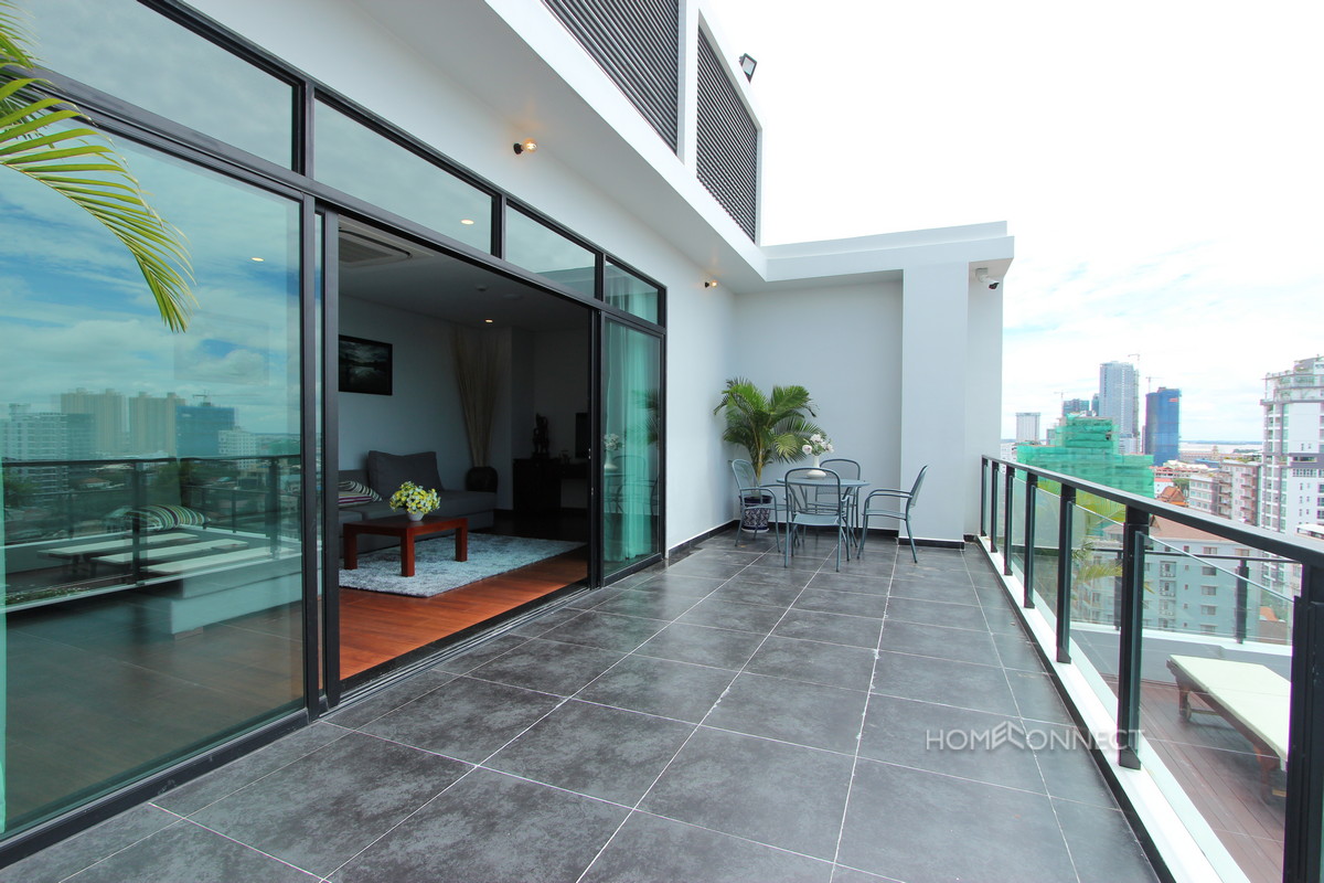 Modern 4 Bedroom Penthouse For Rent in BKK1 | Phnom Penh Real Estate