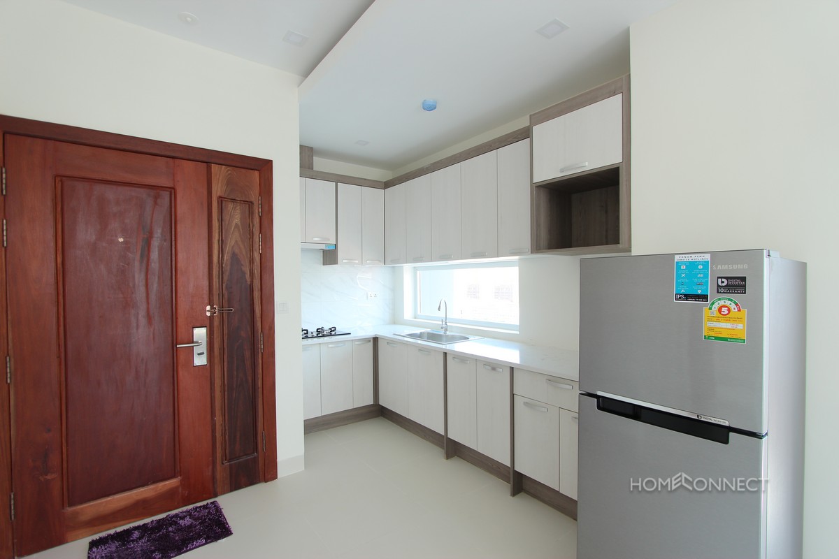 New Modern 1 Bedroom 1 Bathroom Apartment For Rent in Tonle Bassac | Phnom Penh Real Estate