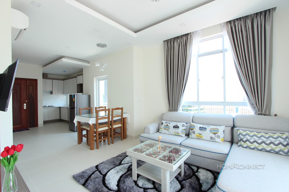 New Modern 1 Bedroom 1 Bathroom Apartment For Rent in Tonle Bassac | Phnom Penh Real Estate