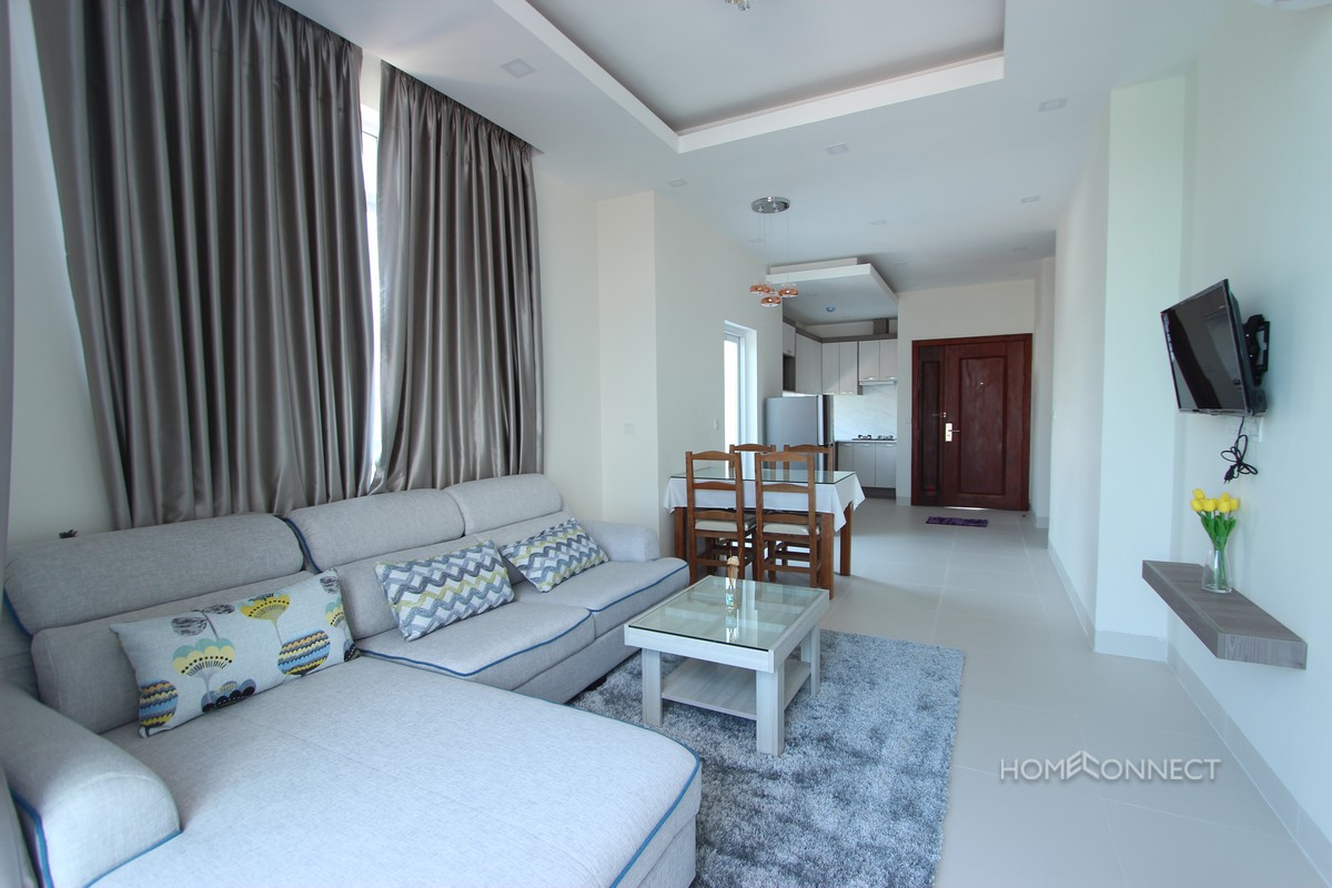 New Modern 1 Bedroom 1 Bathroom Apartment For Rent in Tonle Bassac | Phnom Penh Real Estate