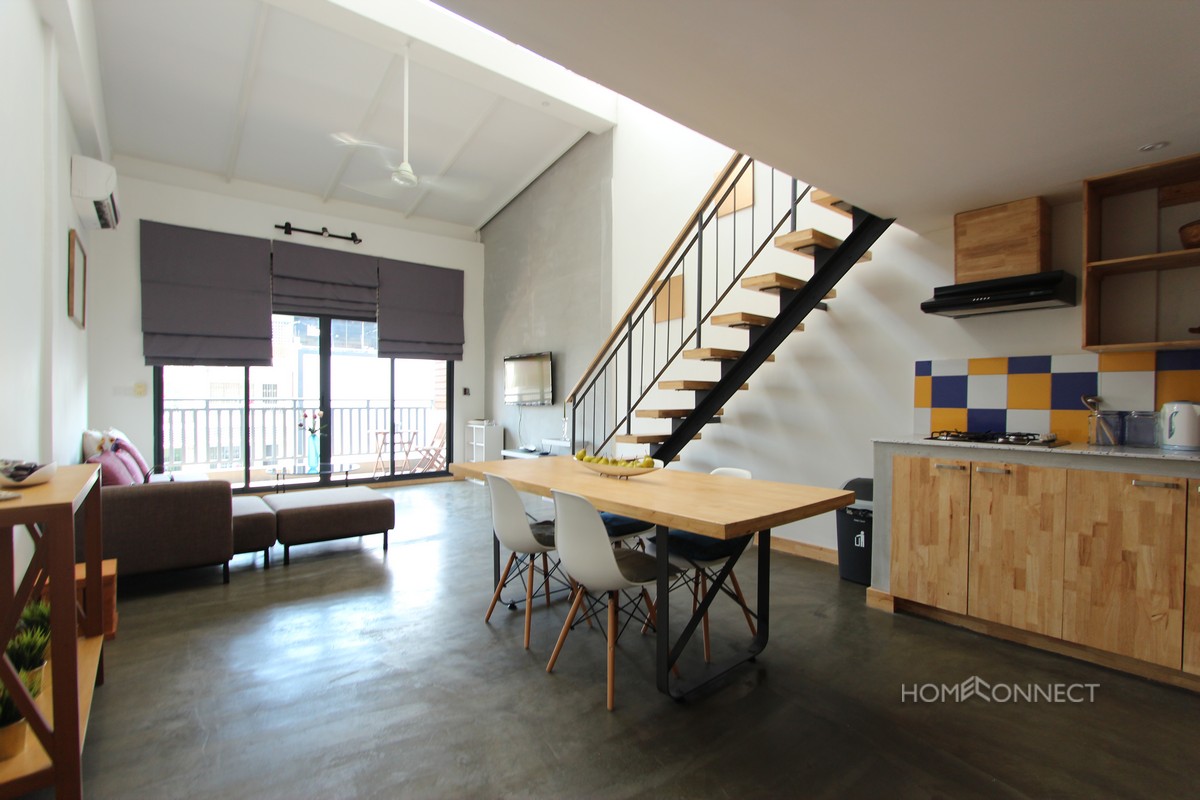 Western Style Loft Apartment For Rent in 7 Makara | Phnom Penh Real Estate